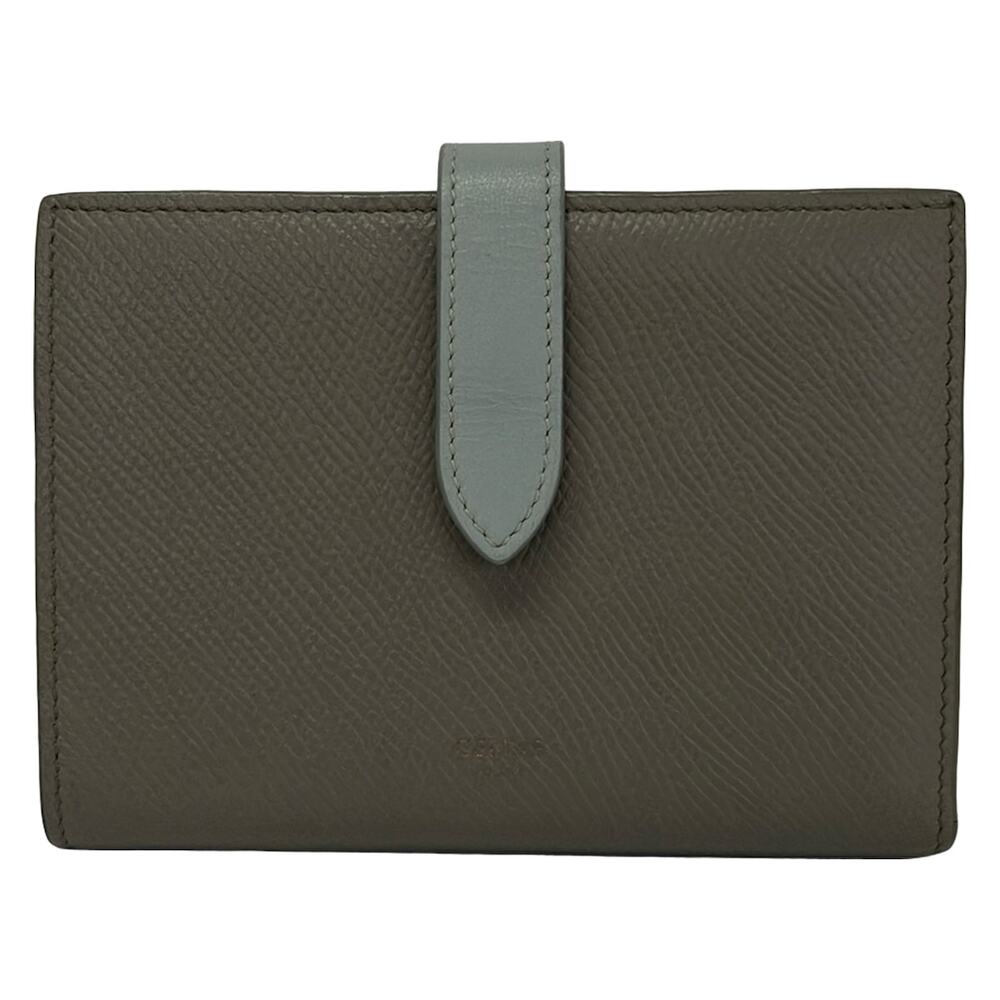 Celine Medium strap wallet Bifold Wallet 10B643BRU.10PI Pebble Mineral